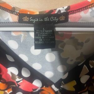 Suzie in the City Floral and Polka Dot Dress